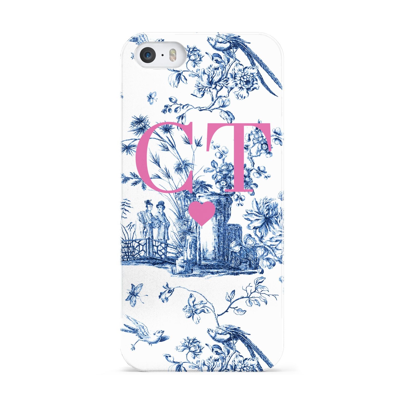 Personalised Chinoiserie Initials Apple iPhone 5 Case