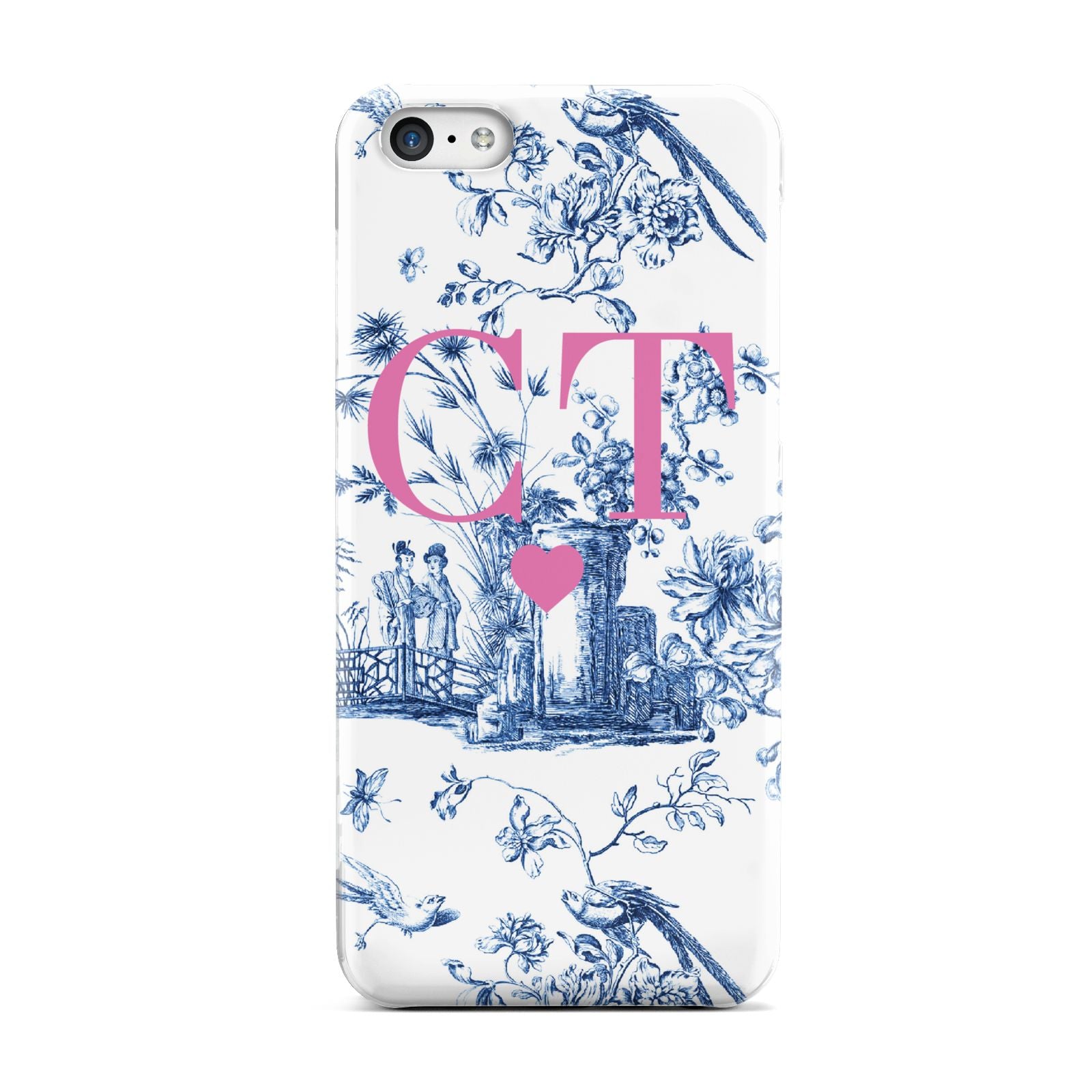 Personalised Chinoiserie Initials Apple iPhone 5c Case