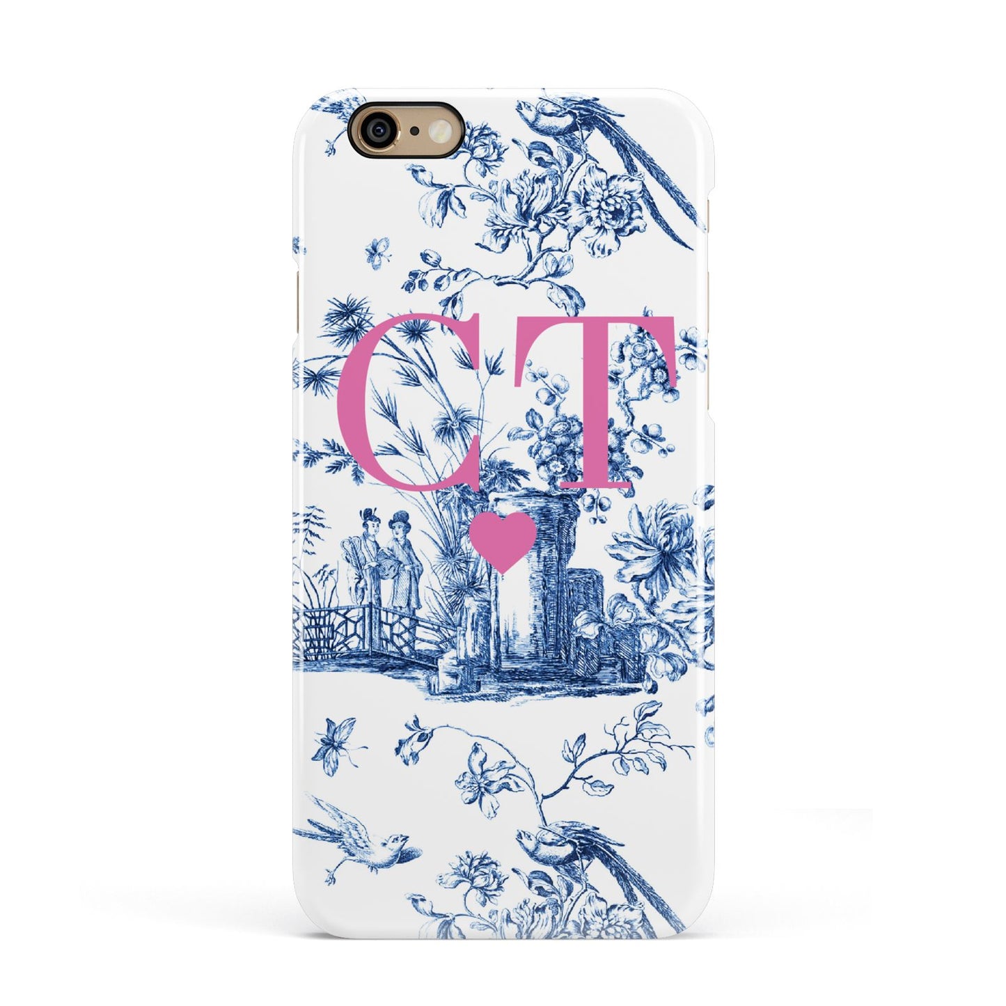 Personalised Chinoiserie Initials Apple iPhone 6 3D Snap Case