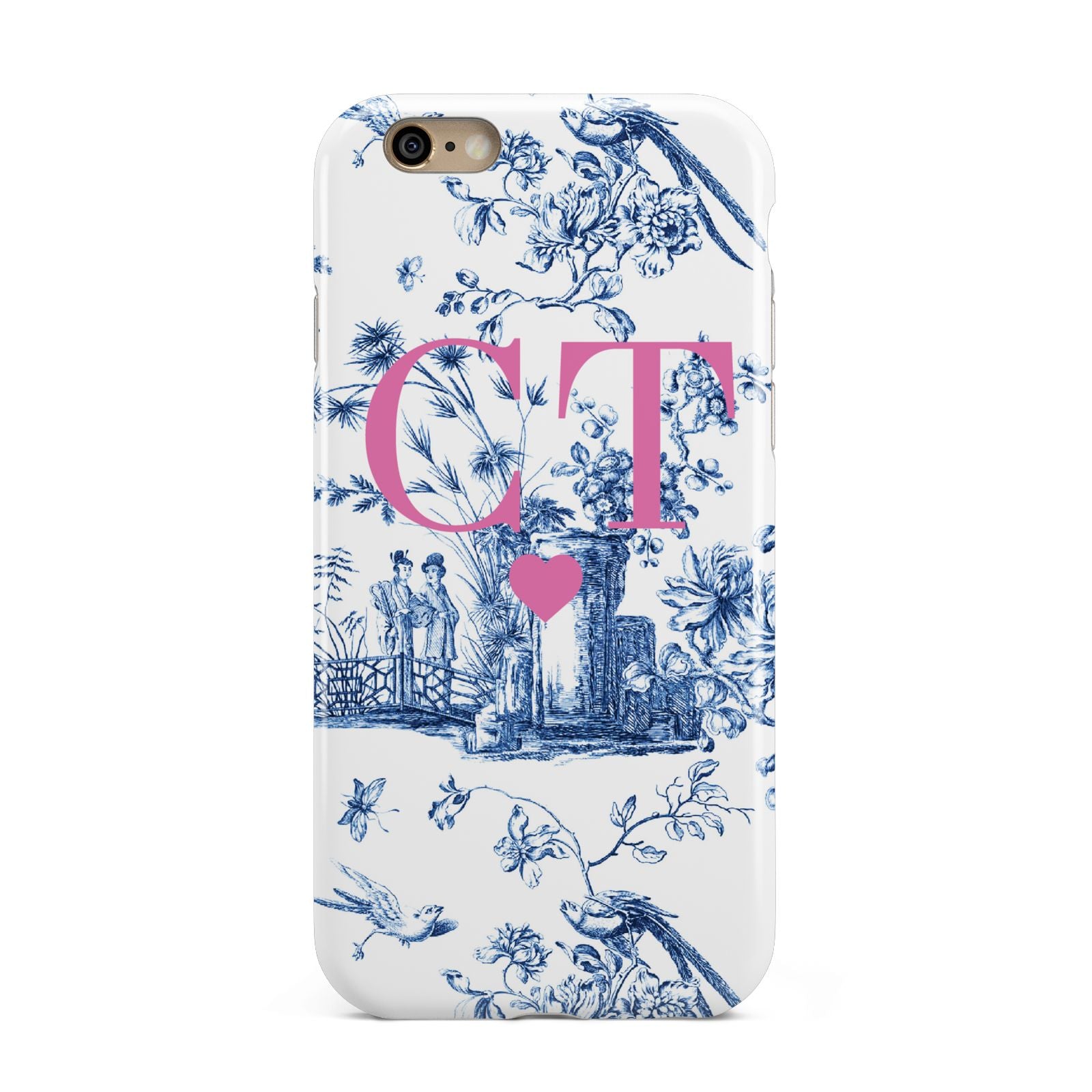 Personalised Chinoiserie Initials Apple iPhone 6 3D Tough Case