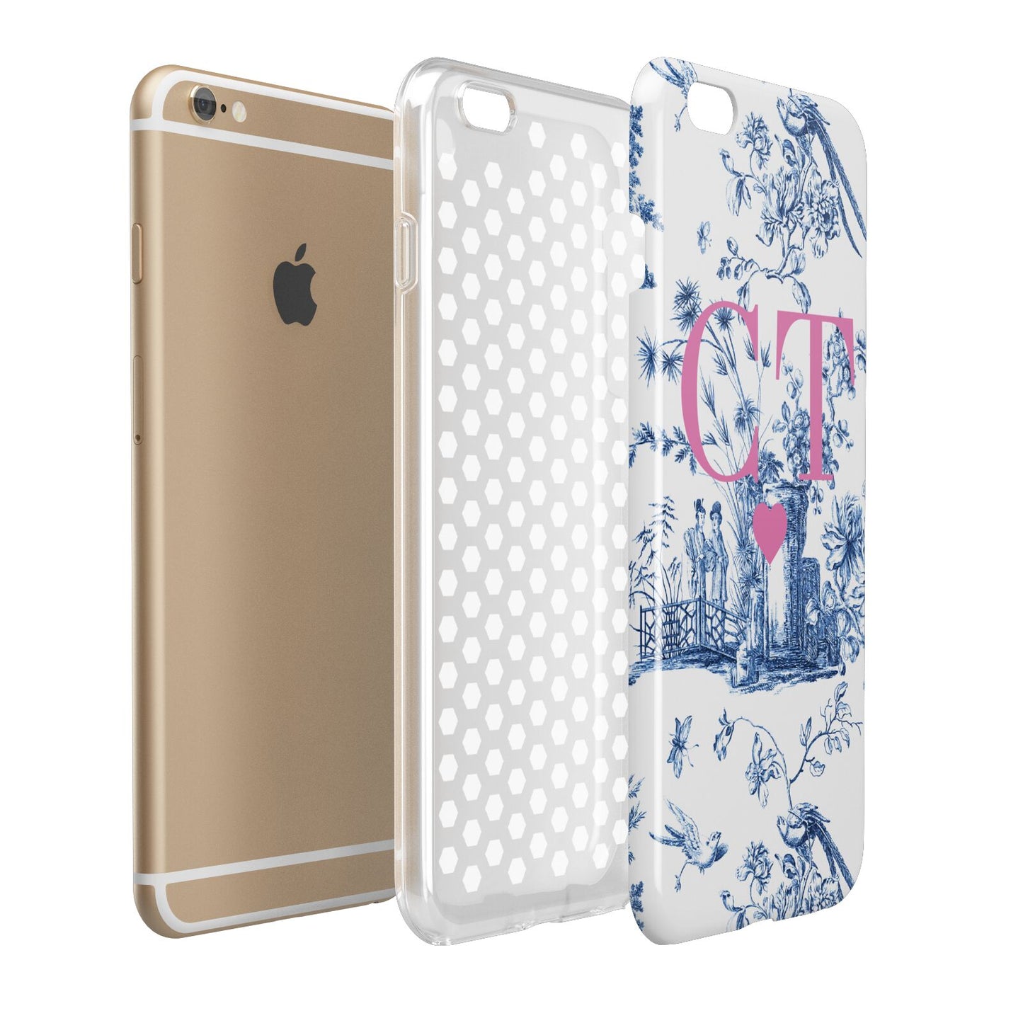 Personalised Chinoiserie Initials Apple iPhone 6 Plus 3D Tough Case Expand Detail Image