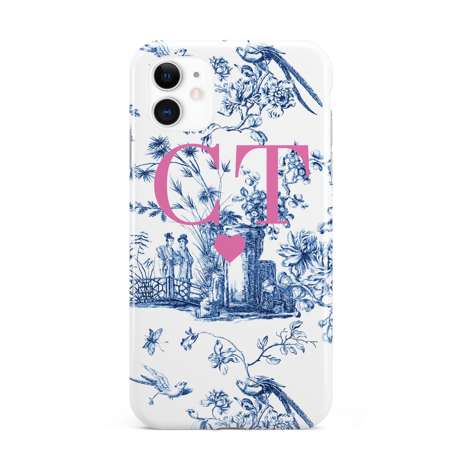 Personalised Chinoiserie Initials iPhone 11 3D Tough Case