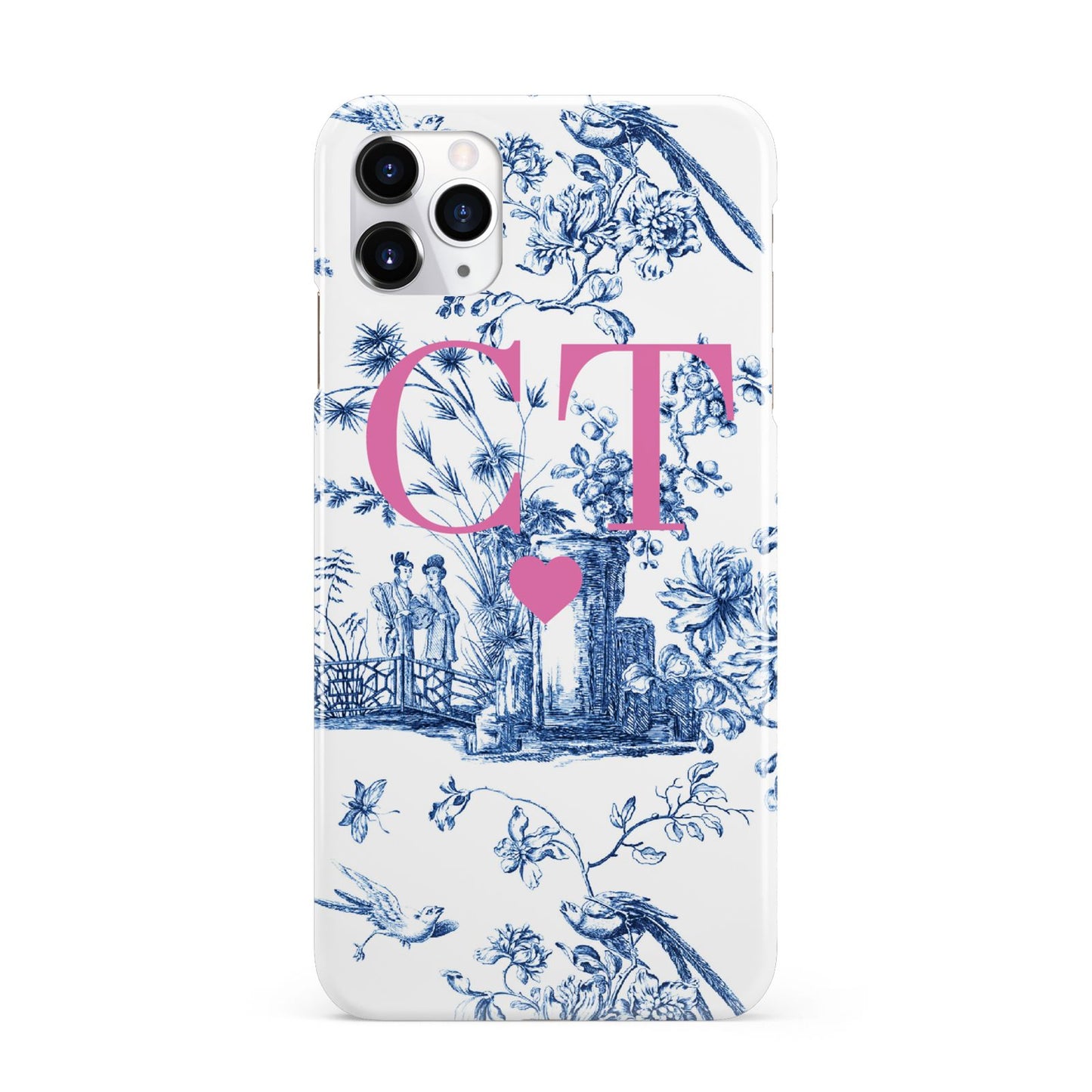 Personalised Chinoiserie Initials iPhone 11 Pro Max 3D Snap Case