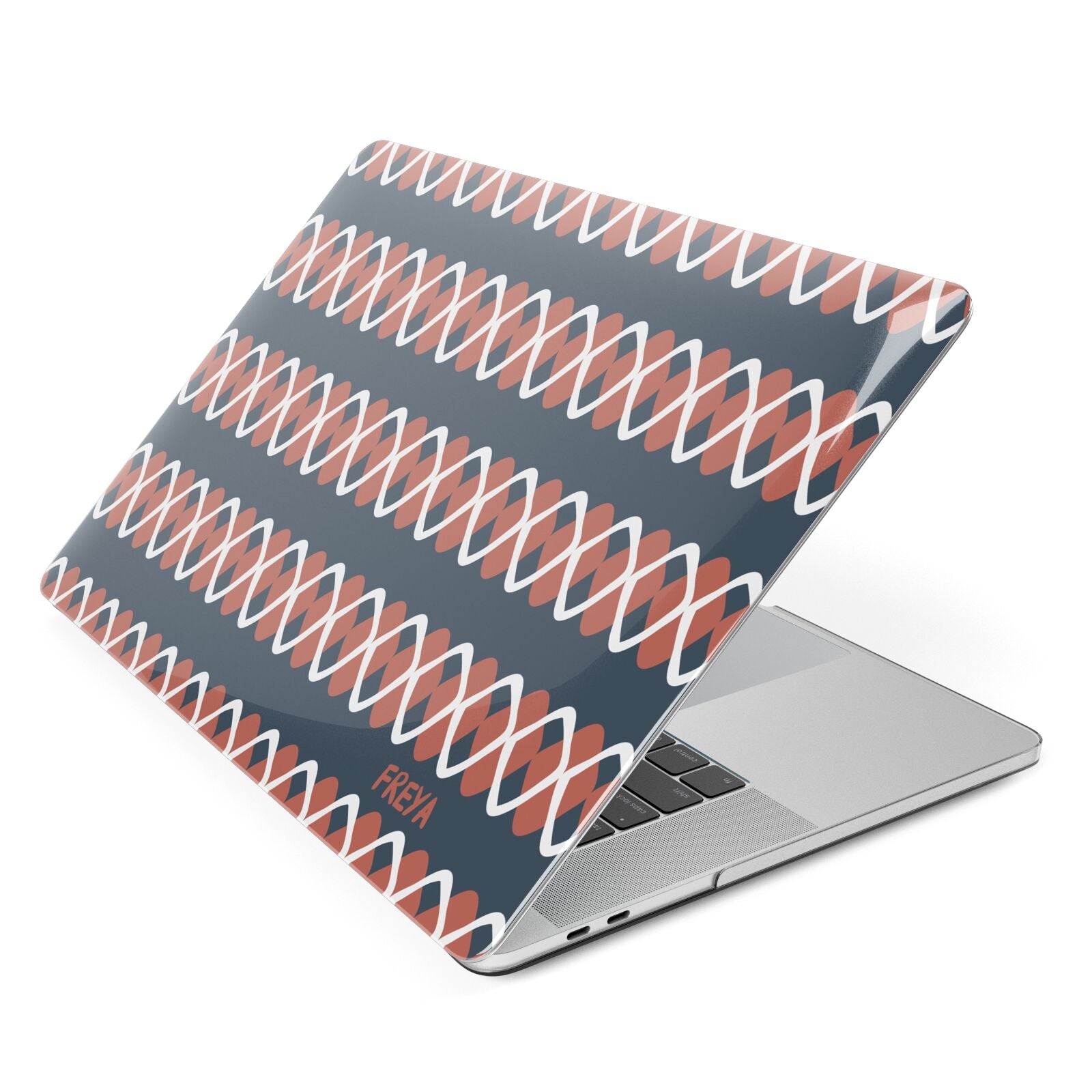 Personalised Christmas Abstract Pattern Apple MacBook Case Side View