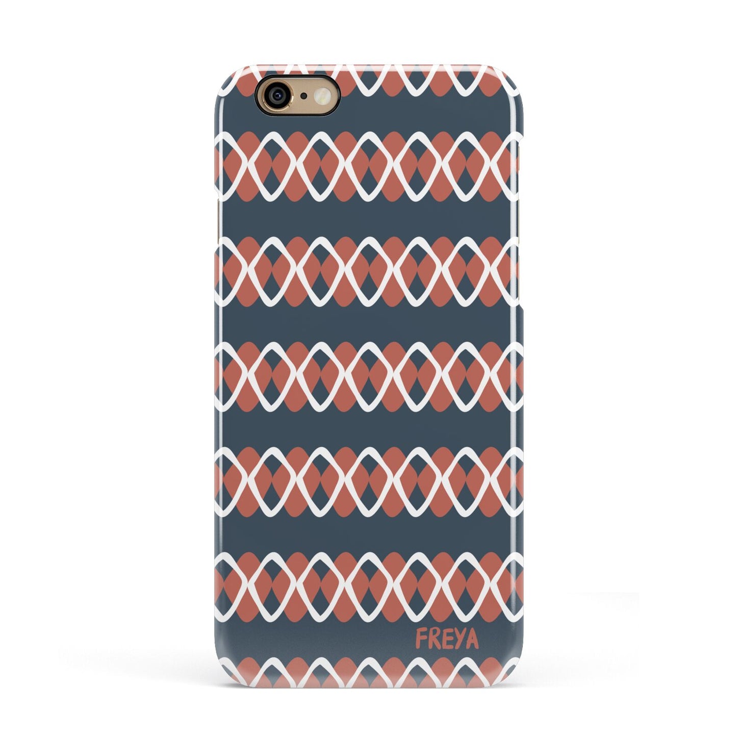 Personalised Christmas Abstract Pattern Apple iPhone 6 3D Snap Case