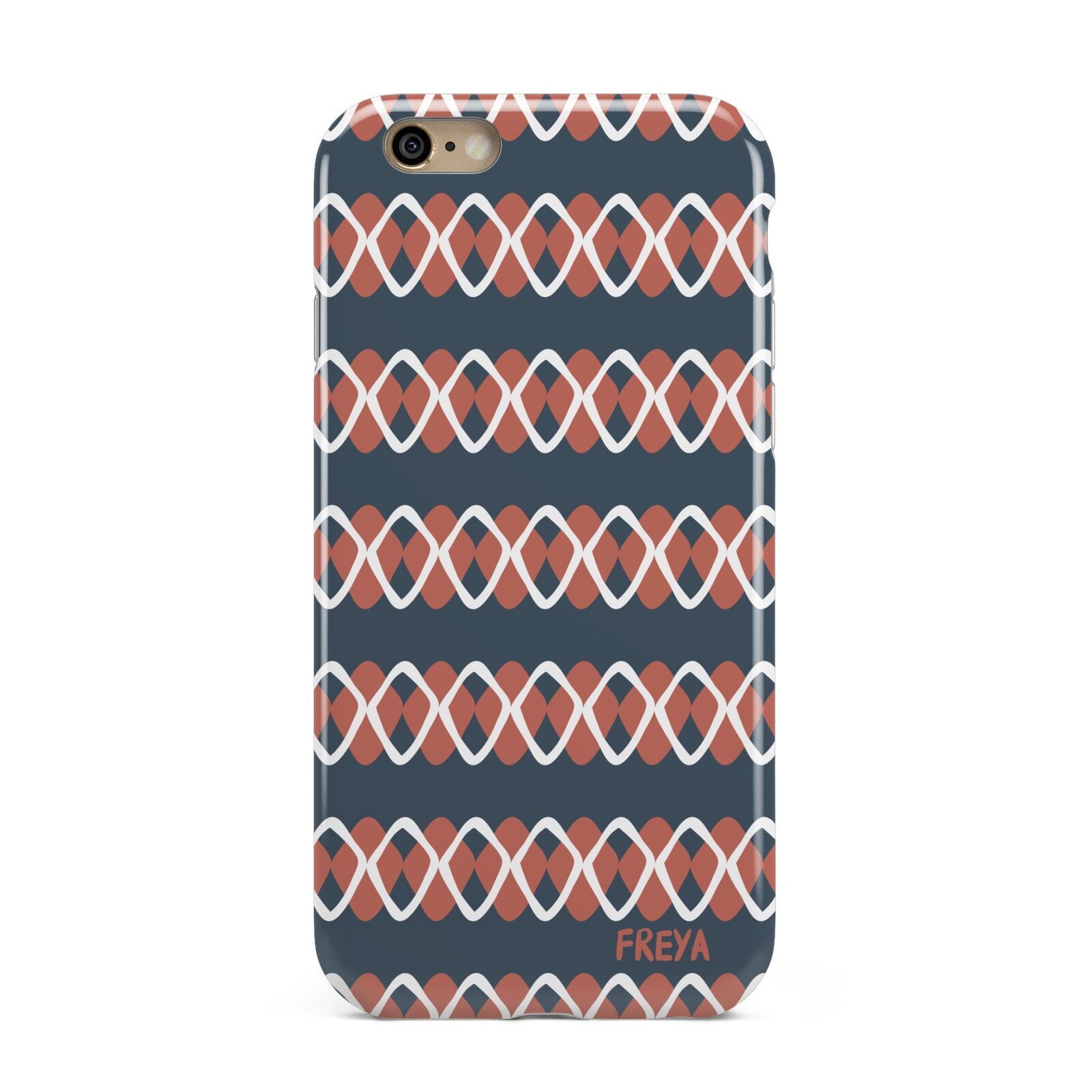 Personalised Christmas Abstract Pattern Apple iPhone 6 3D Tough Case