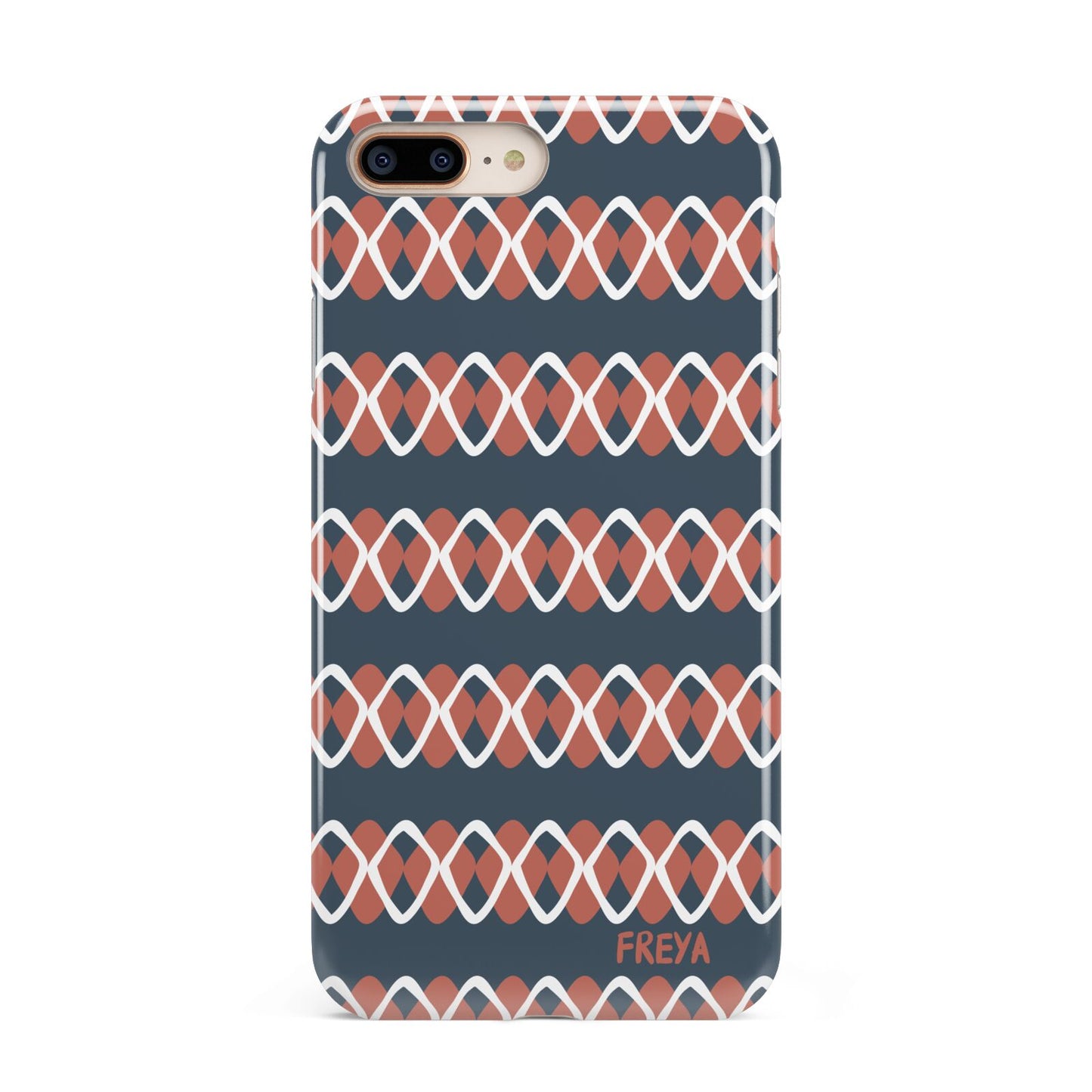 Personalised Christmas Abstract Pattern Apple iPhone 7 8 Plus 3D Tough Case