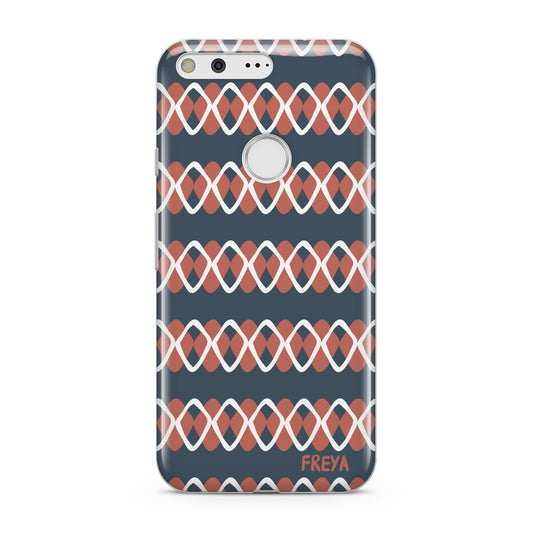 Personalised Christmas Abstract Pattern Google Pixel Case