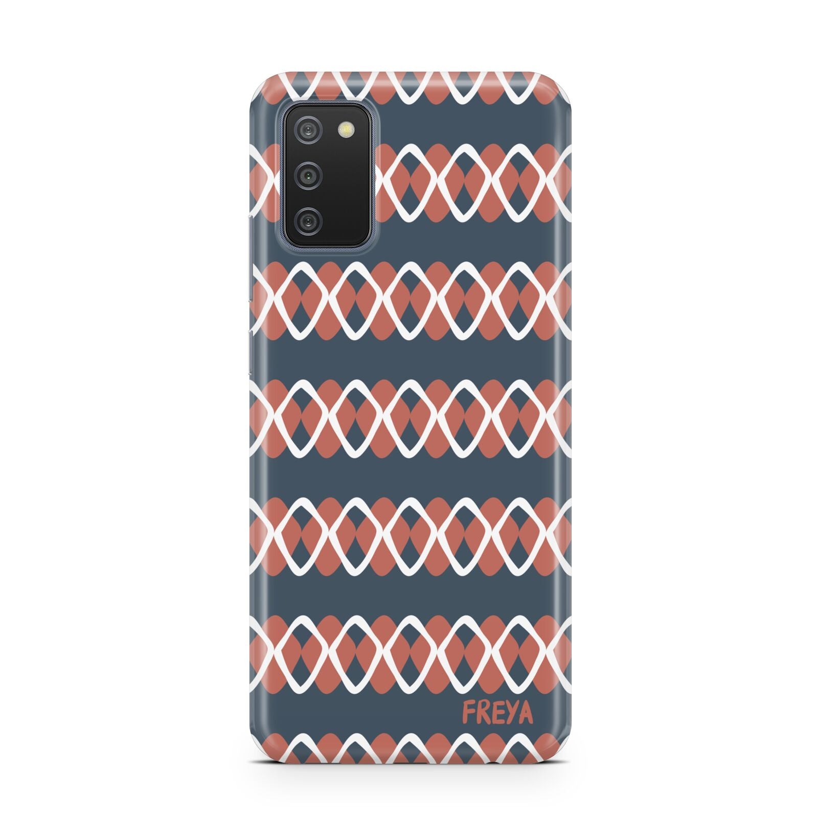 Personalised Christmas Abstract Pattern Samsung A02s Case