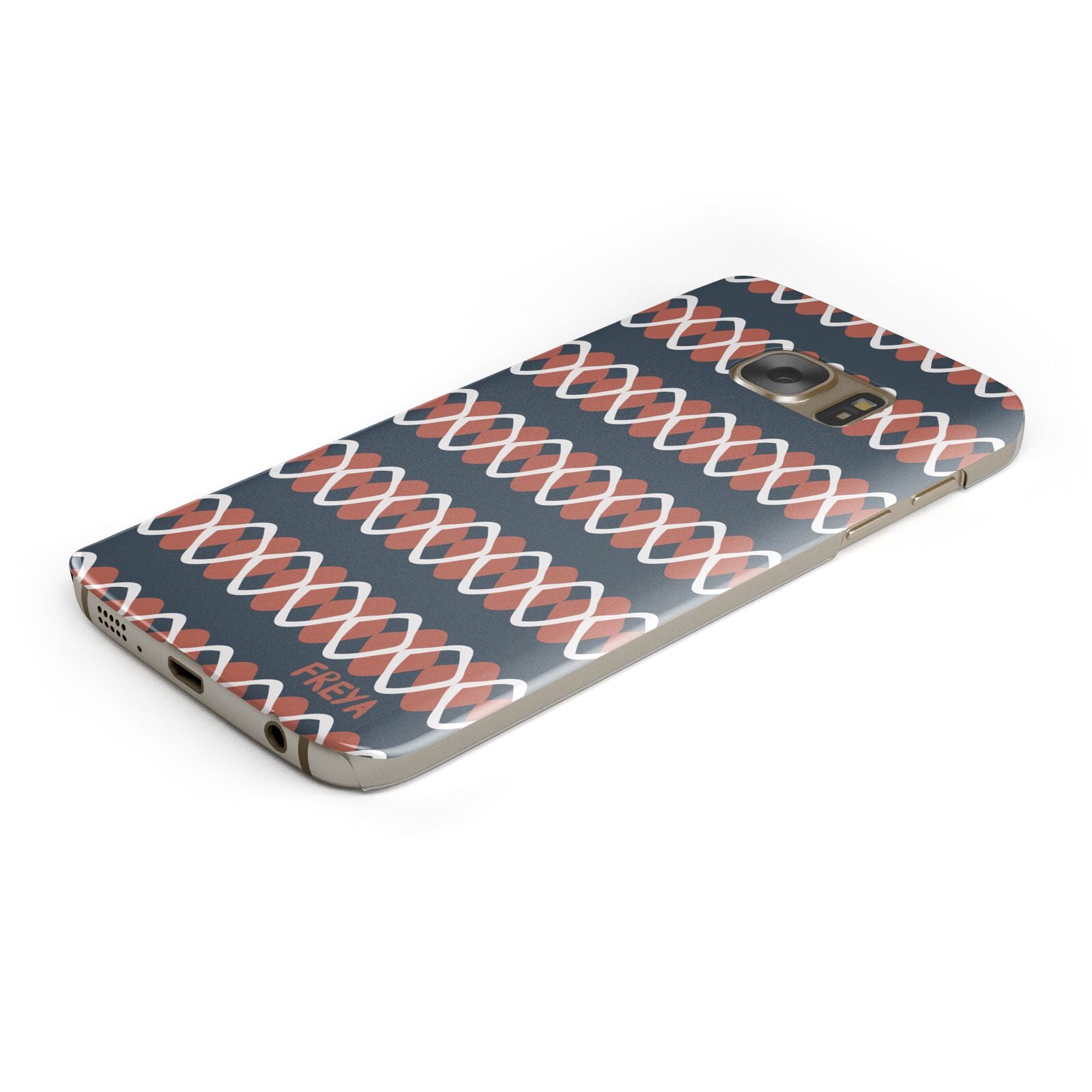 Personalised Christmas Abstract Pattern Samsung Galaxy Case Bottom Cutout