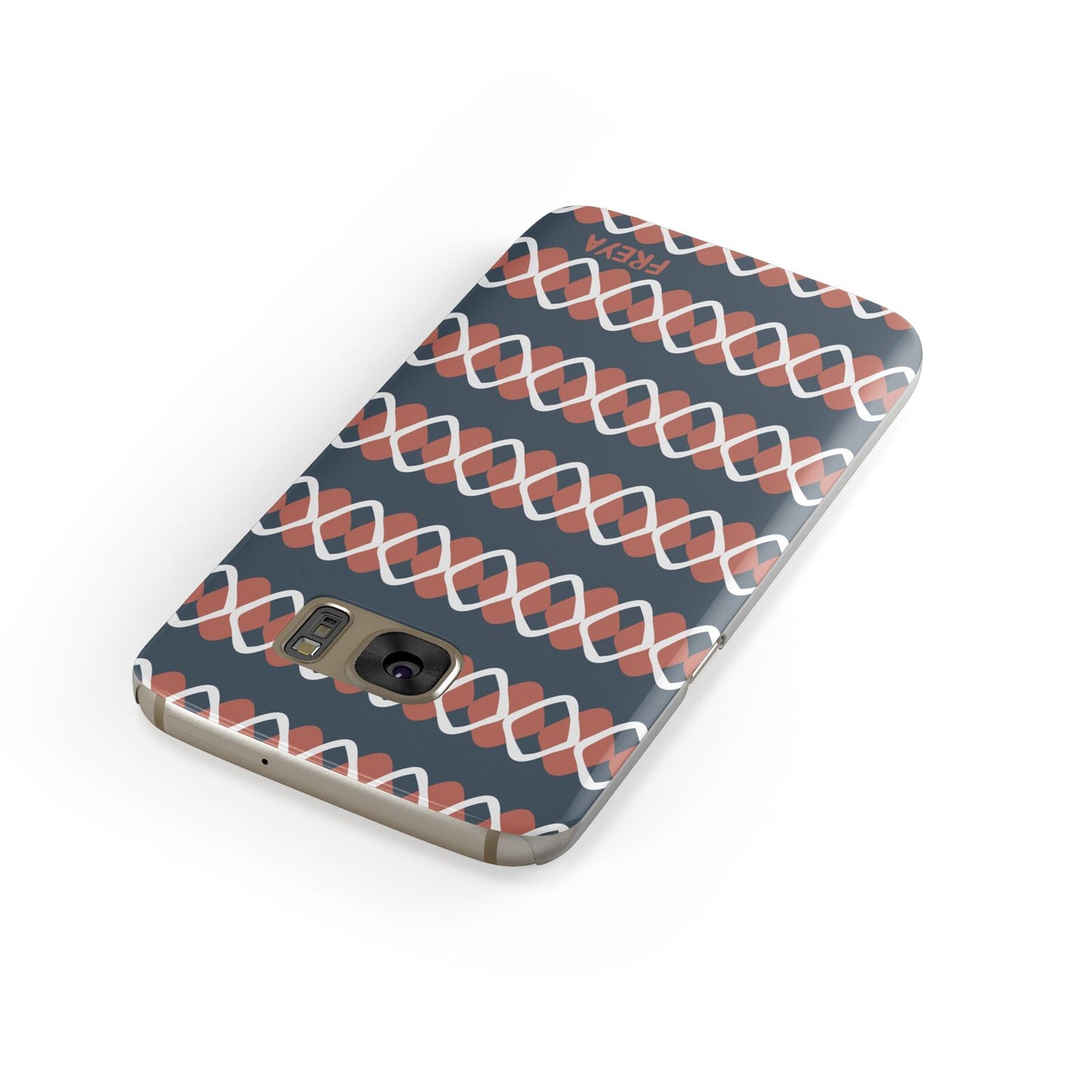 Personalised Christmas Abstract Pattern Samsung Galaxy Case Front Close Up