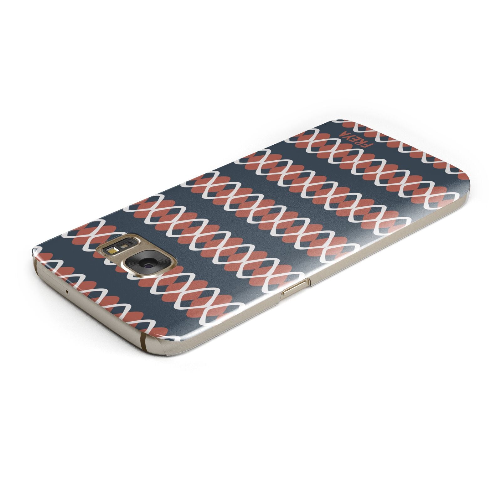 Personalised Christmas Abstract Pattern Samsung Galaxy Case Top Cutout