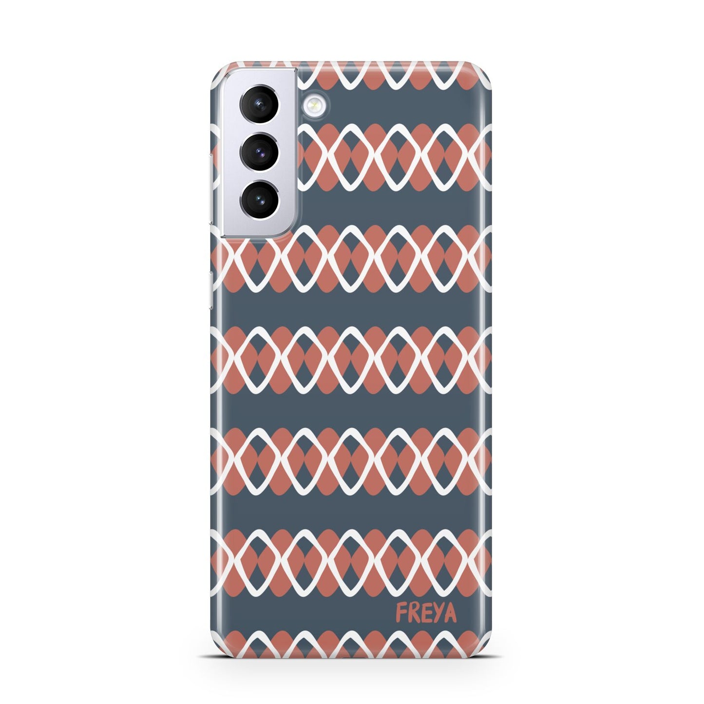 Personalised Christmas Abstract Pattern Samsung S21 Plus Case