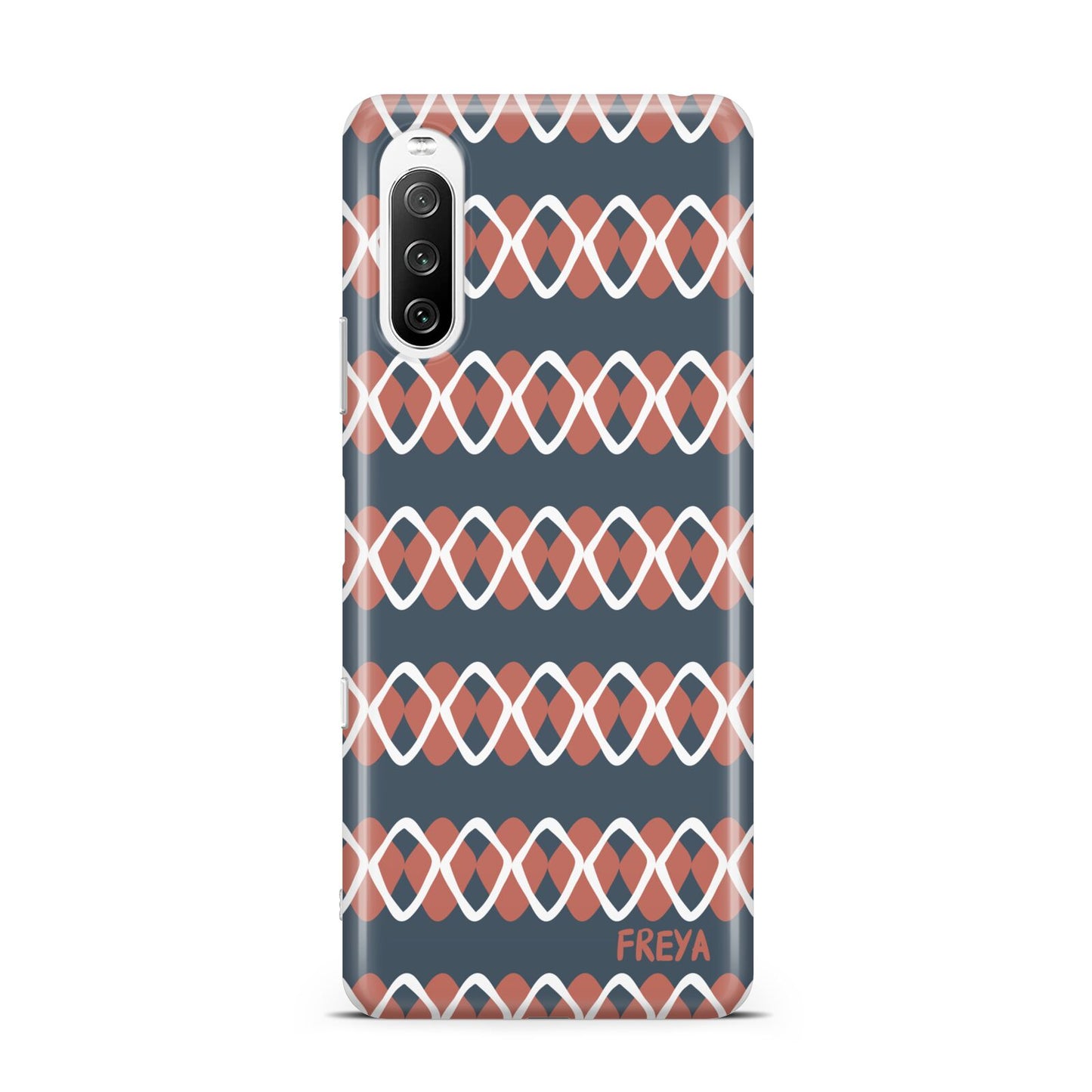 Personalised Christmas Abstract Pattern Sony Xperia 10 III Case