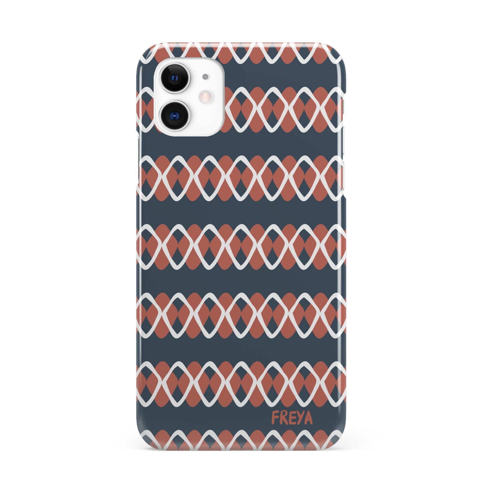 Personalised Christmas Abstract Pattern iPhone 11 3D Snap Case