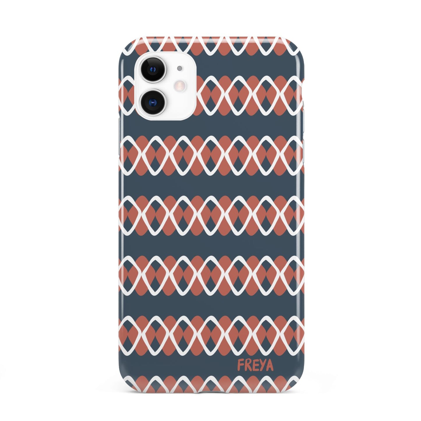 Personalised Christmas Abstract Pattern iPhone 11 3D Tough Case