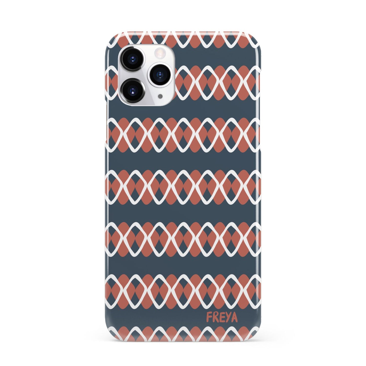 Personalised Christmas Abstract Pattern iPhone 11 Pro 3D Snap Case