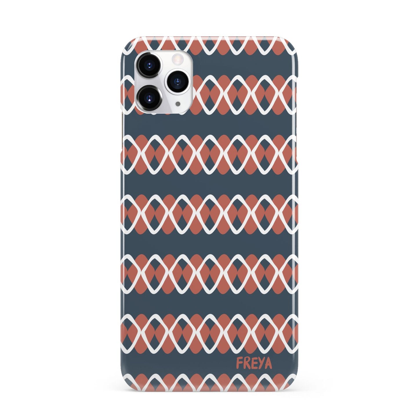 Personalised Christmas Abstract Pattern iPhone 11 Pro Max 3D Snap Case