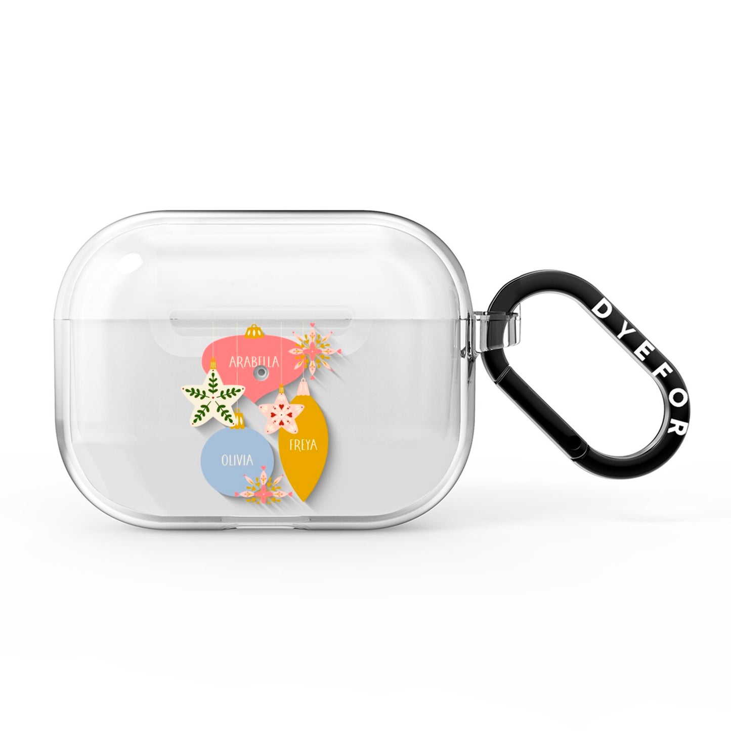 Personalised Christmas Bauble AirPods Pro Clear Case