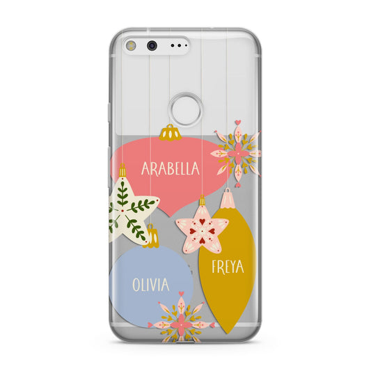 Personalised Christmas Bauble Google Pixel Case