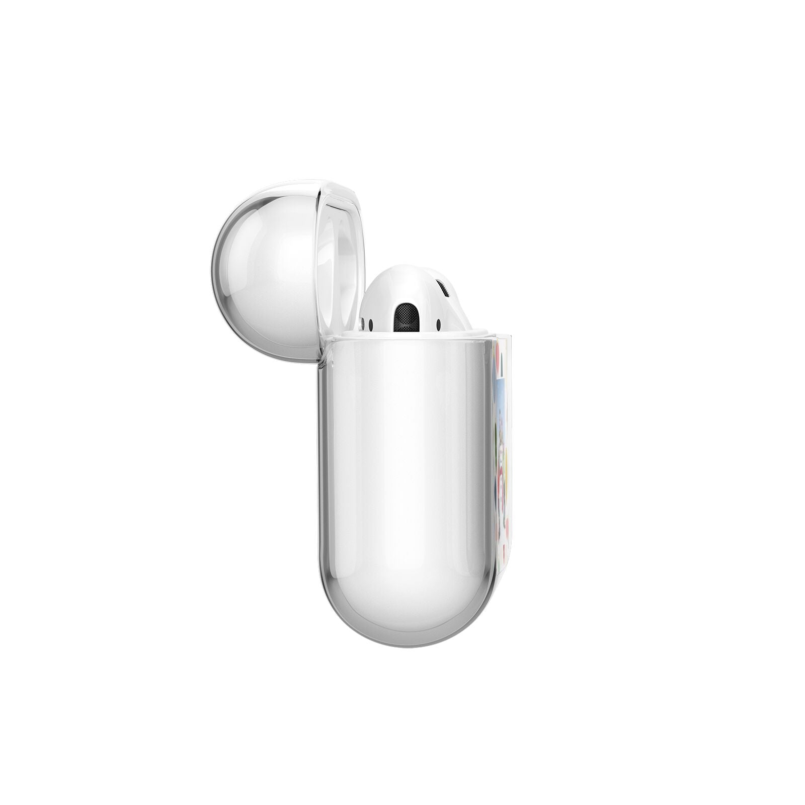 Personalised Christmas Baubles AirPods Case Side Angle