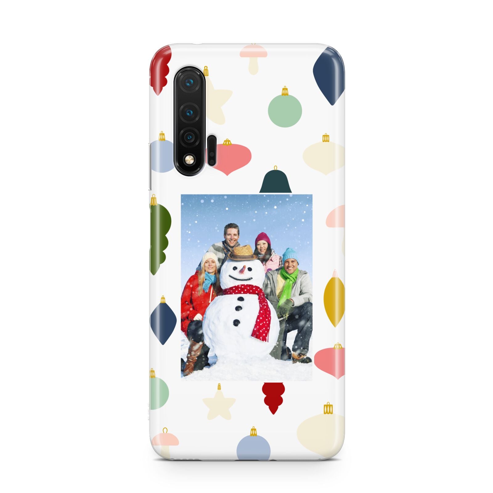 Personalised Christmas Baubles Huawei Nova 6 Phone Case