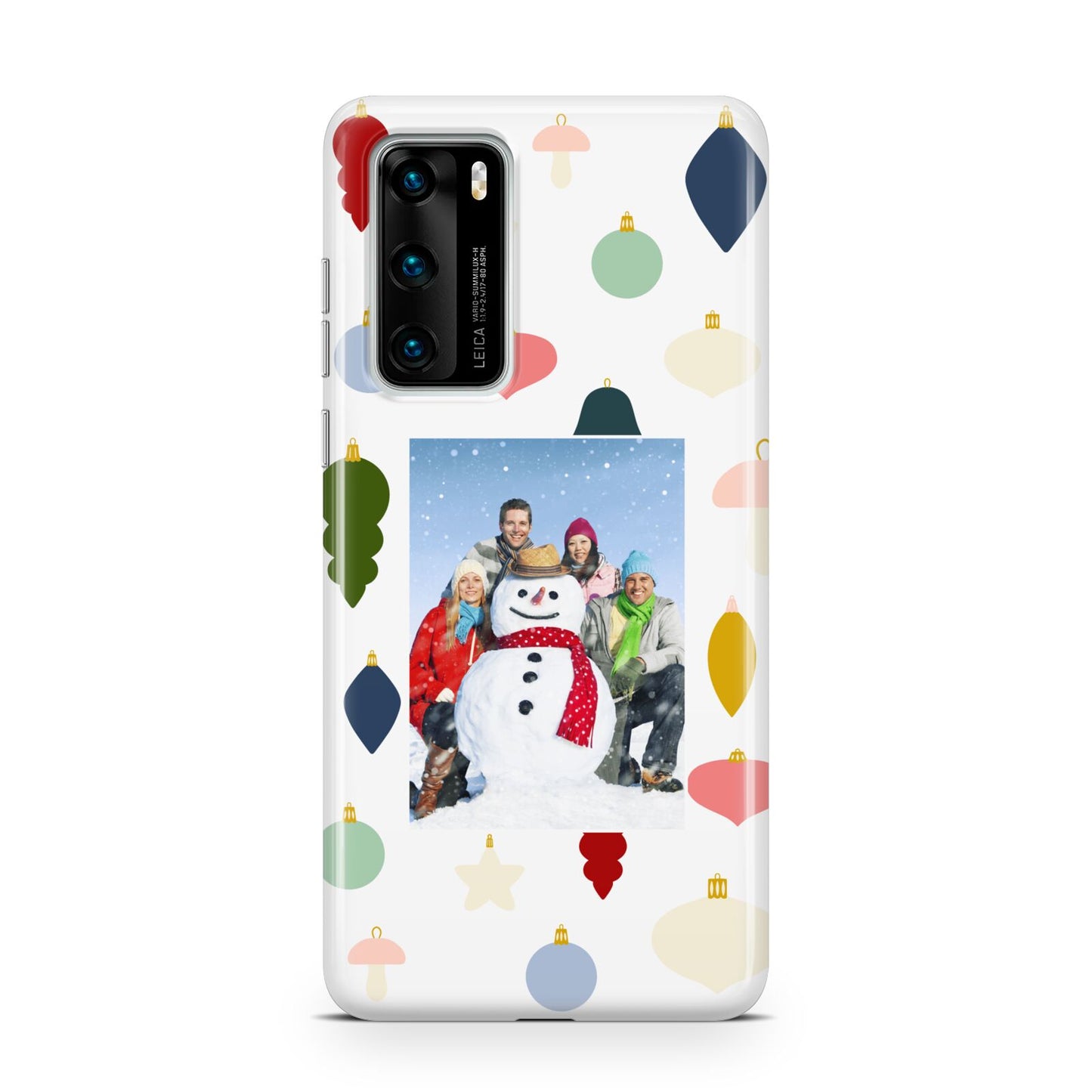 Personalised Christmas Baubles Huawei P40 Phone Case