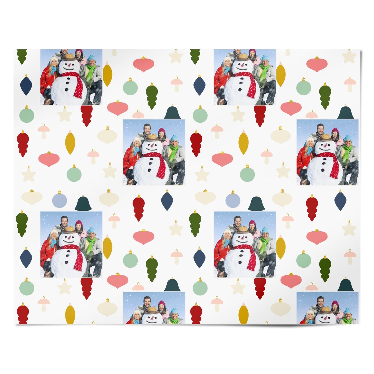 Personalised Christmas Baubles Personalised Wrapping Paper Alternative