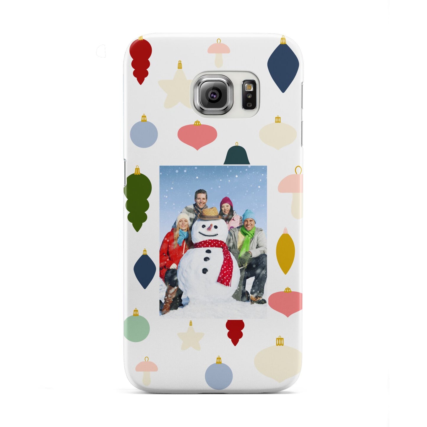 Personalised Christmas Baubles Samsung Galaxy S6 Edge Case