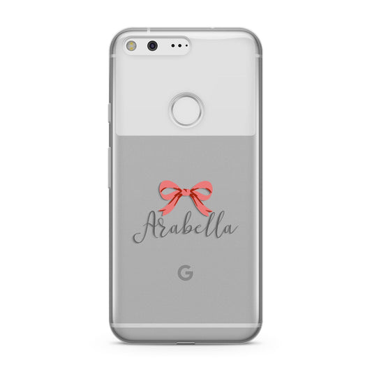 Personalised Christmas Bow Google Pixel Case