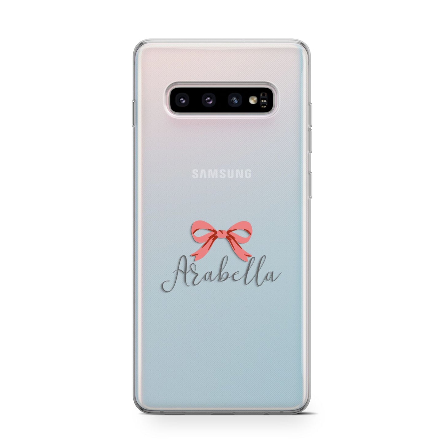 Personalised Christmas Bow Protective Samsung Galaxy Case