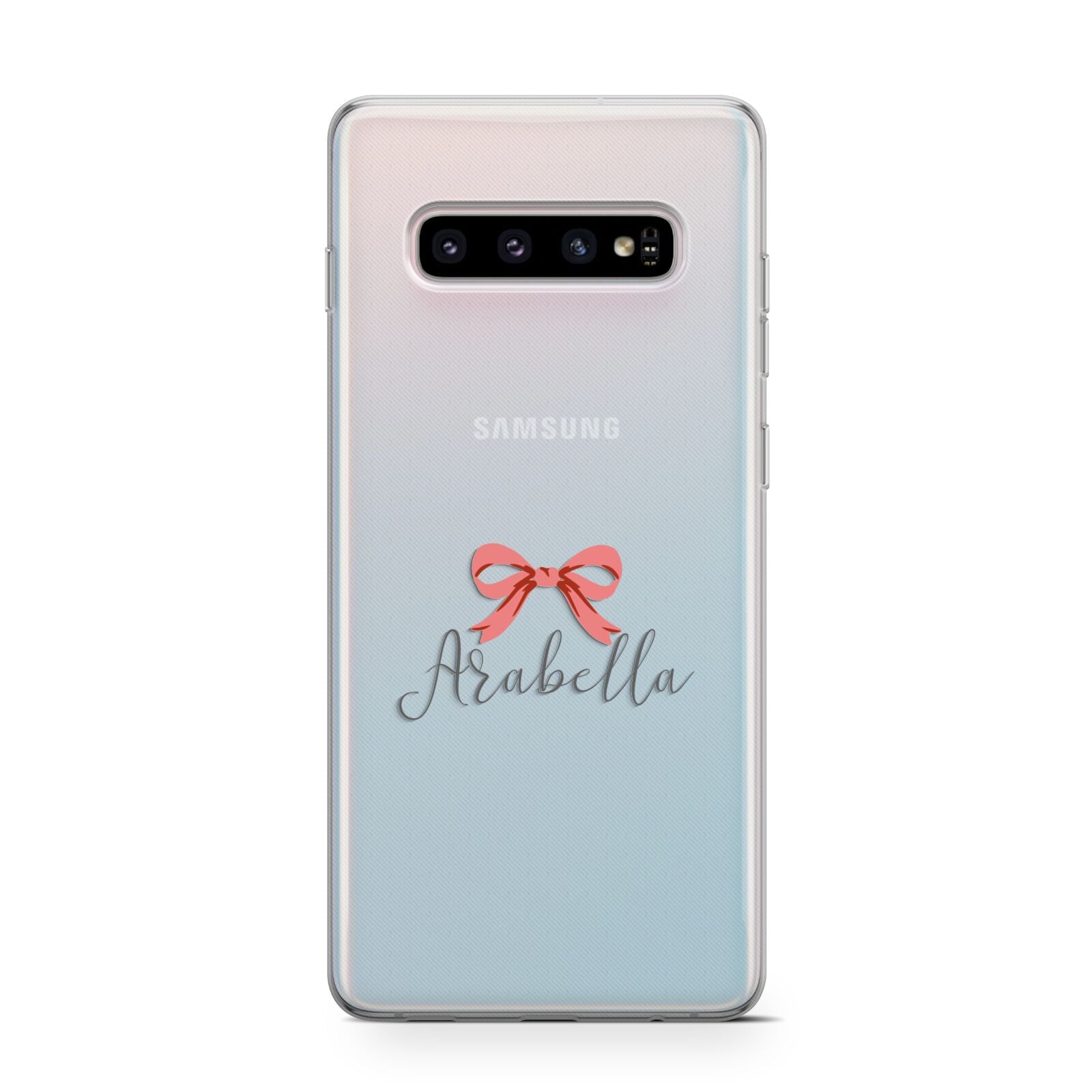 Personalised Christmas Bow Protective Samsung Galaxy Case