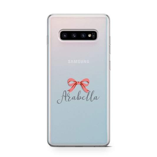 Personalised Christmas Bow Protective Samsung Galaxy Case