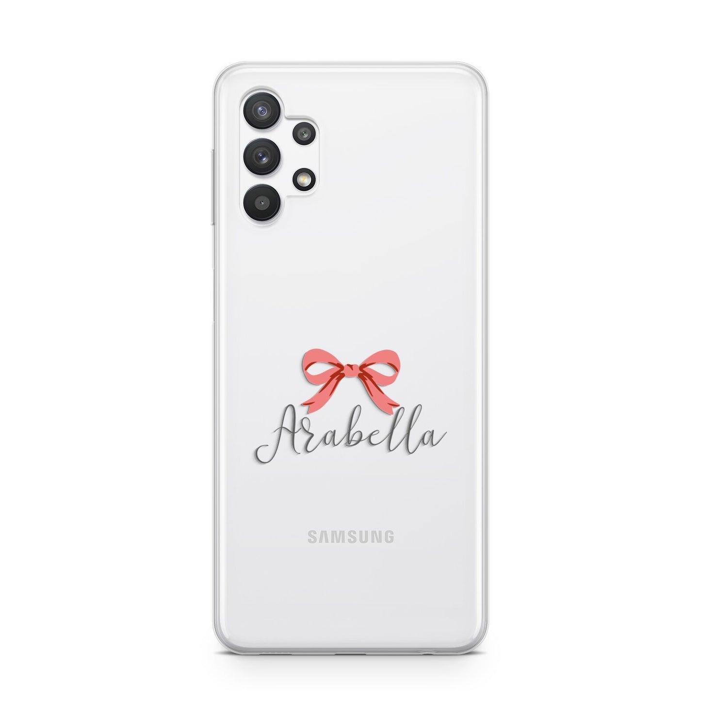 Personalised Christmas Bow Samsung A32 5G Case