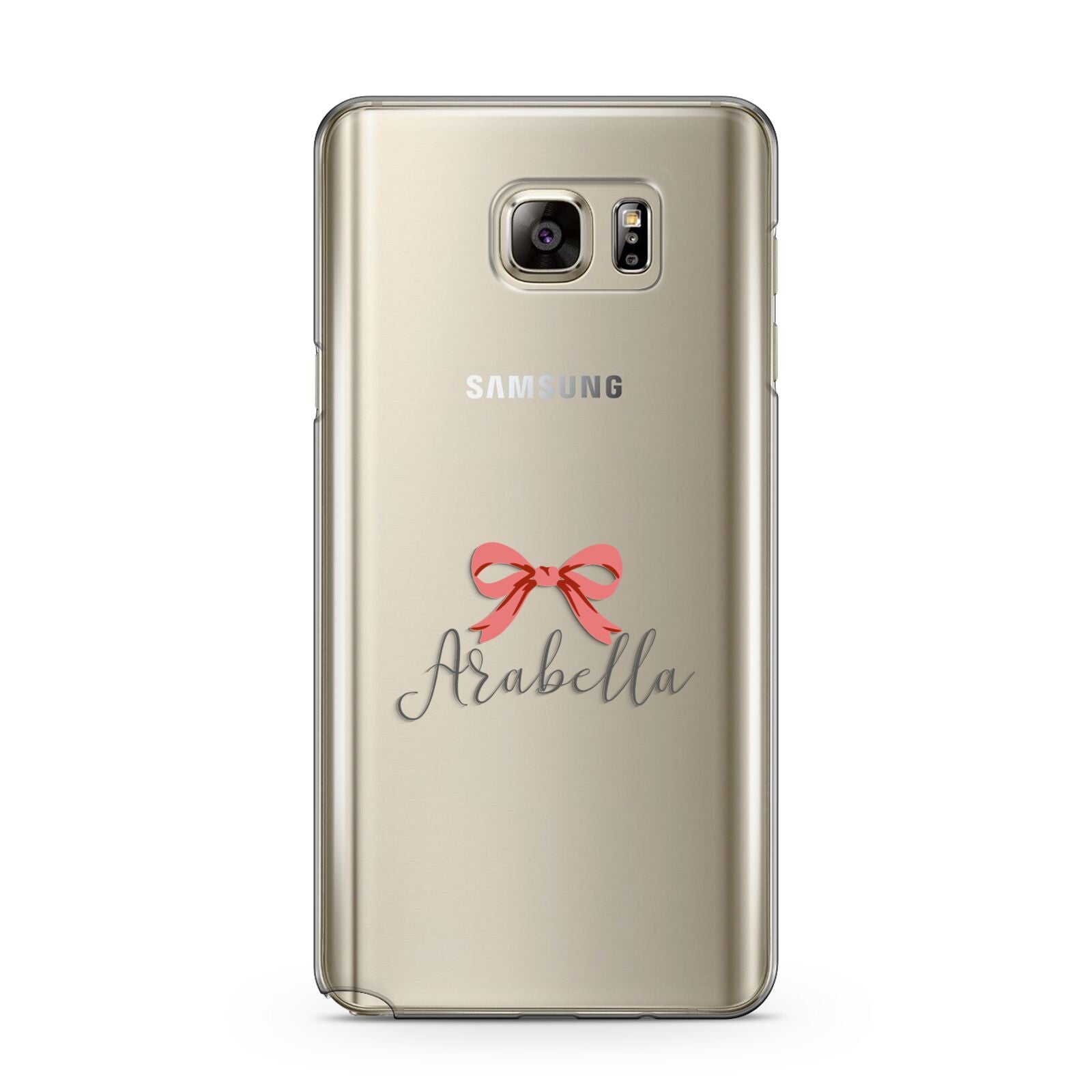 Personalised Christmas Bow Samsung Galaxy Note 5 Case