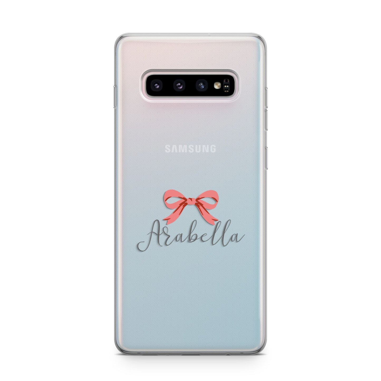 Personalised Christmas Bow Samsung Galaxy S10 Plus Case