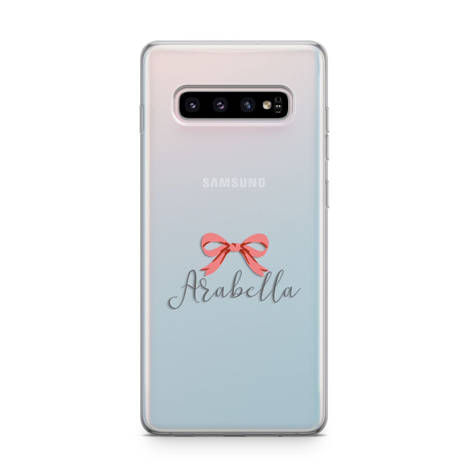 Personalised Christmas Bow Samsung Galaxy S10 Plus Case