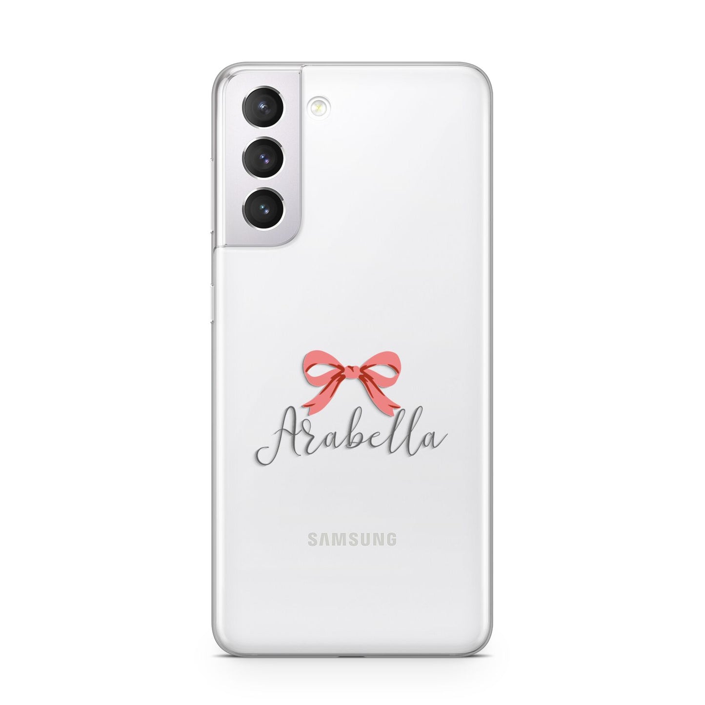 Personalised Christmas Bow Samsung S21 Case