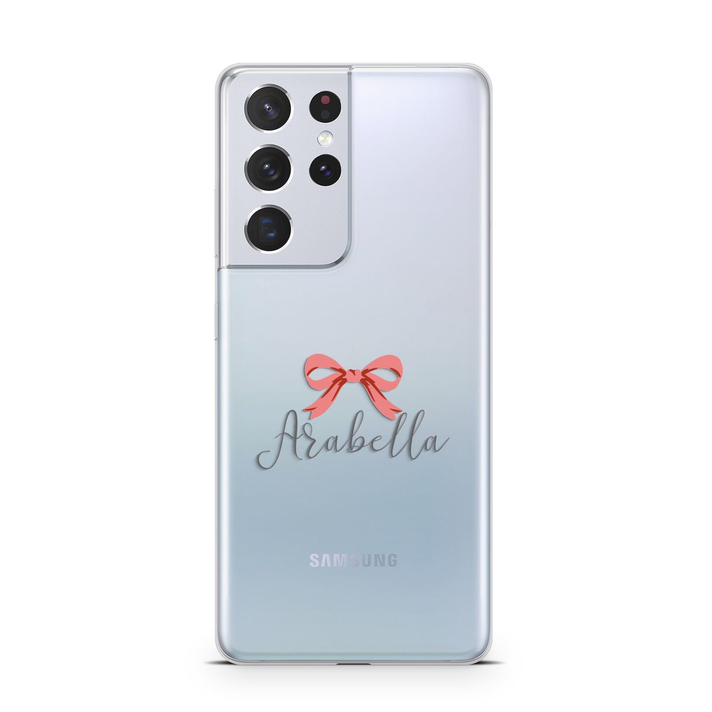 Personalised Christmas Bow Samsung S21 Ultra Case