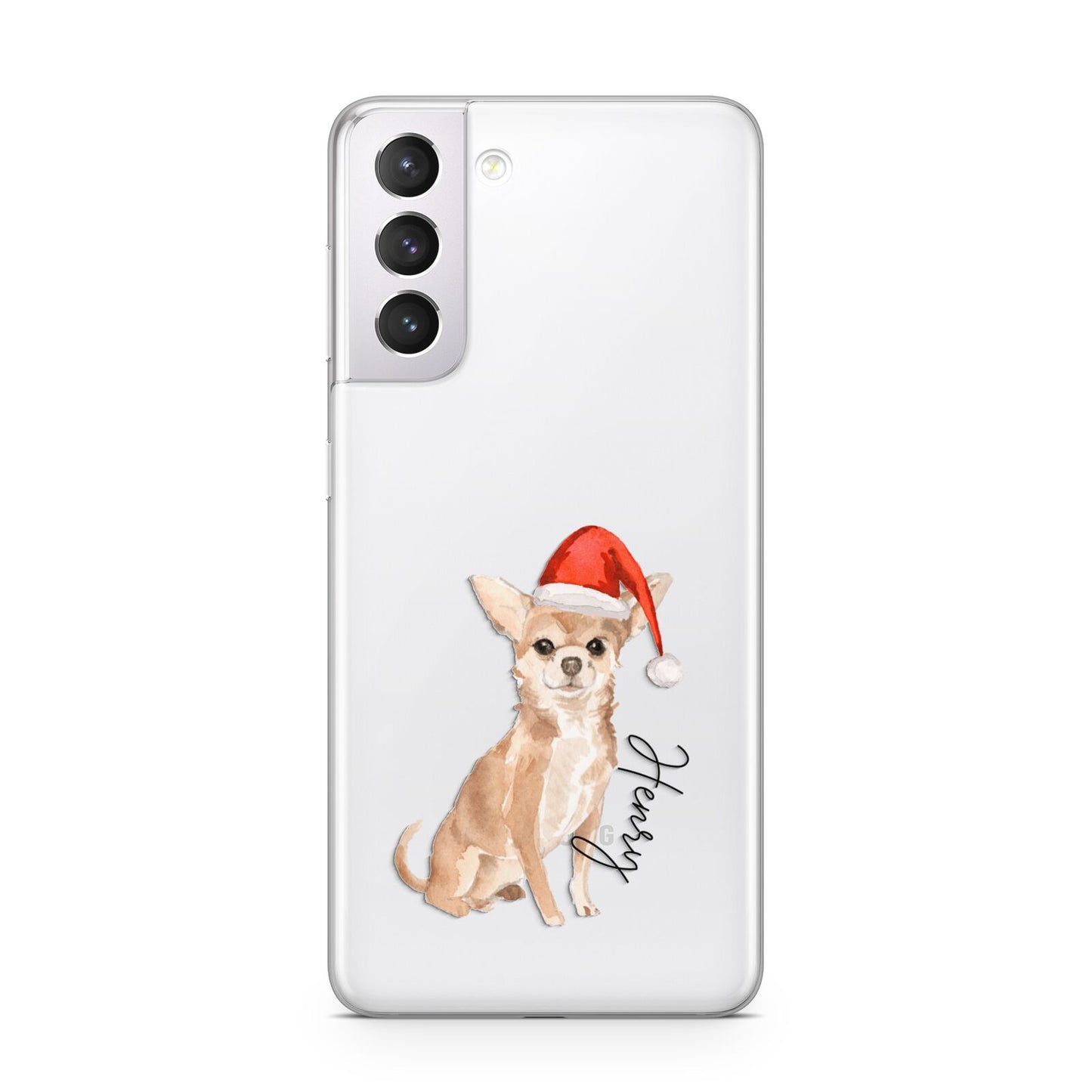 Personalised Christmas Chihuahua Samsung S21 Case