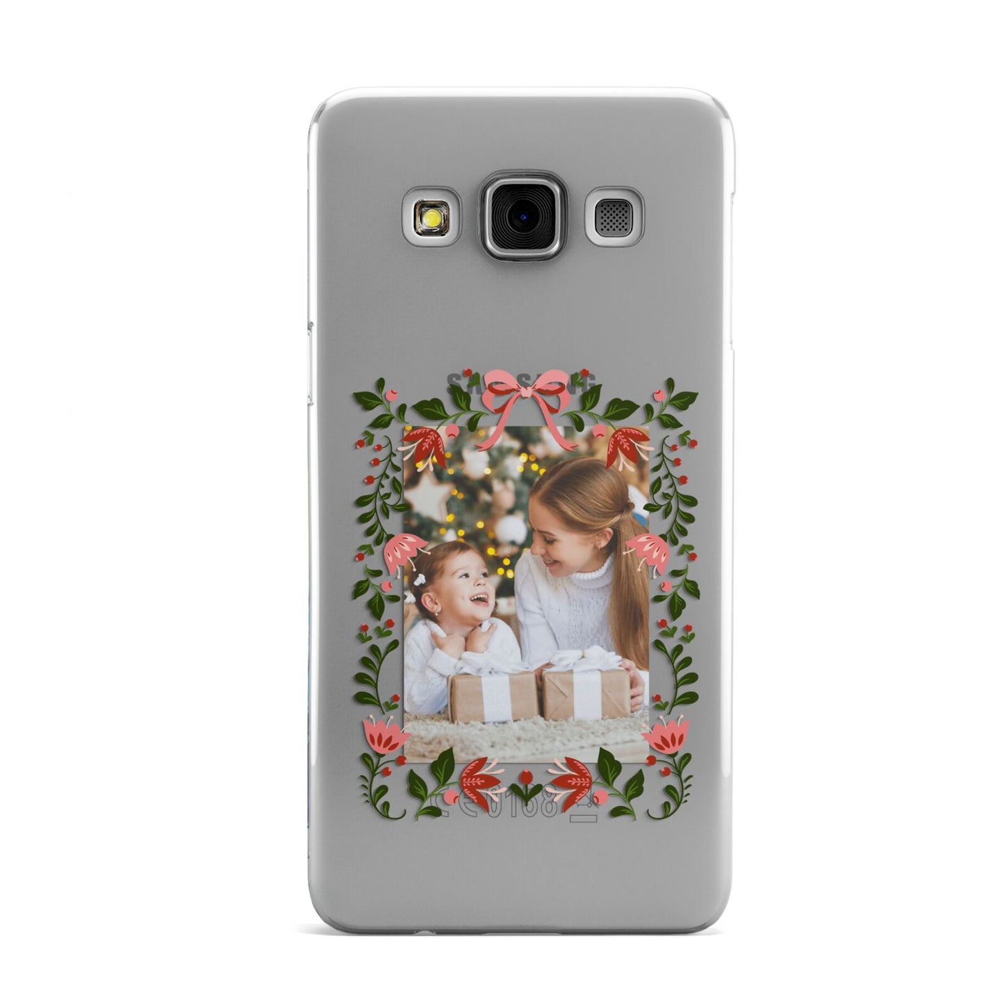 Personalised Christmas Flowers Photo Samsung Galaxy A3 Case