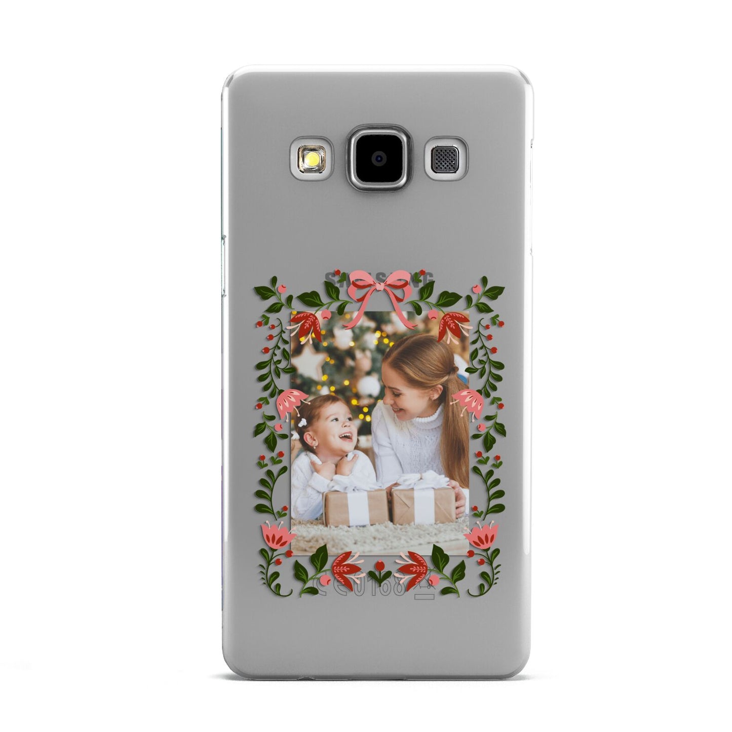 Personalised Christmas Flowers Photo Samsung Galaxy A5 Case