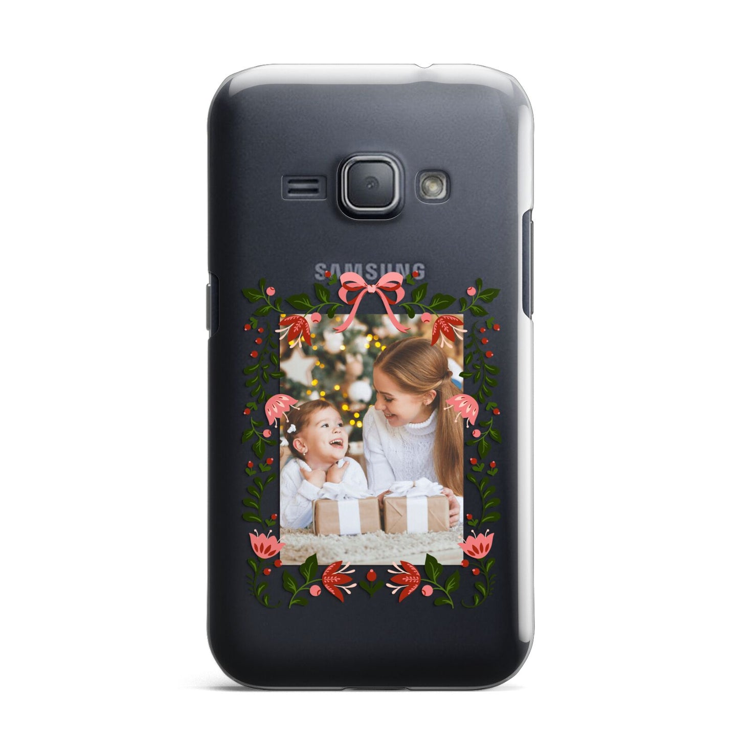 Personalised Christmas Flowers Photo Samsung Galaxy J1 2016 Case