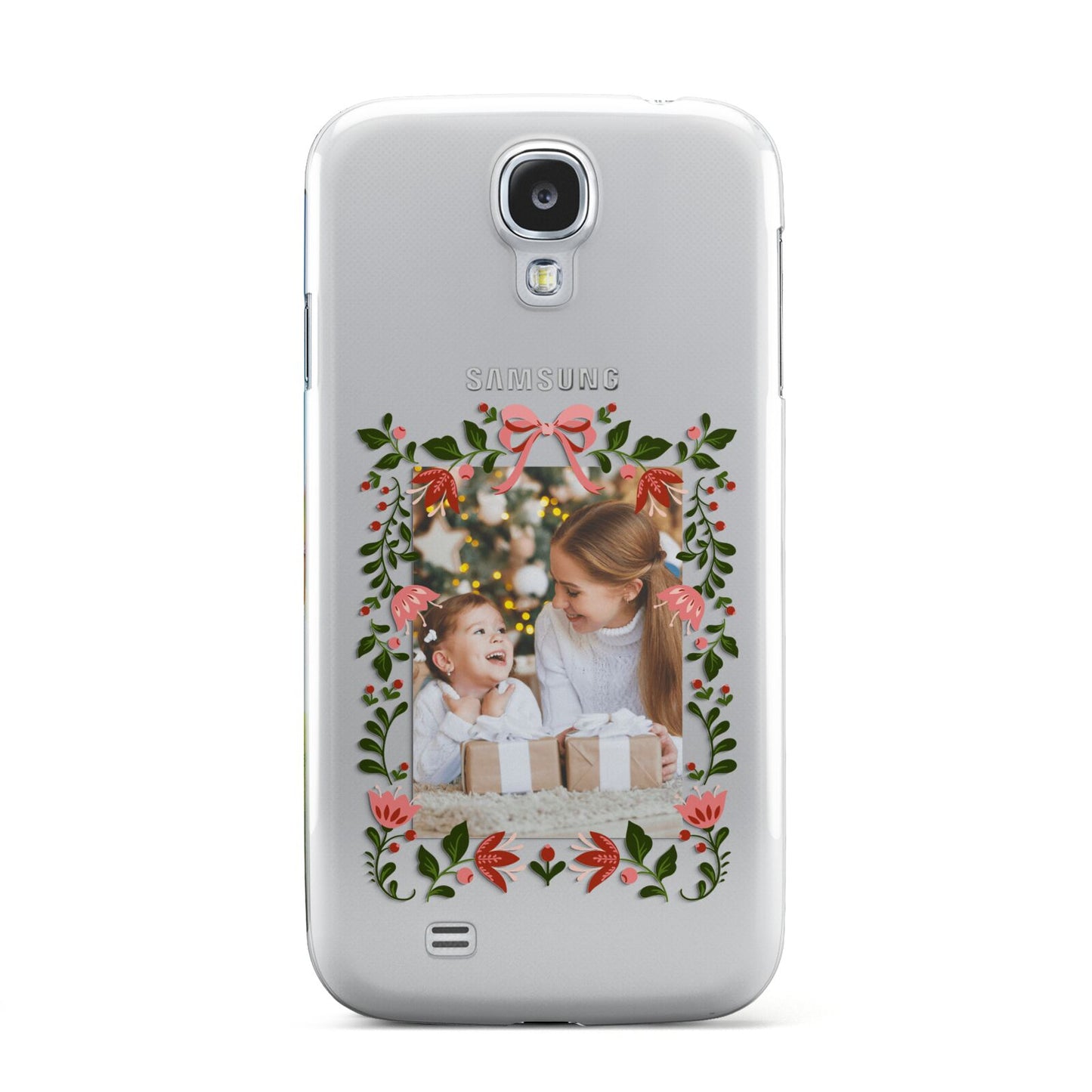 Personalised Christmas Flowers Photo Samsung Galaxy S4 Case