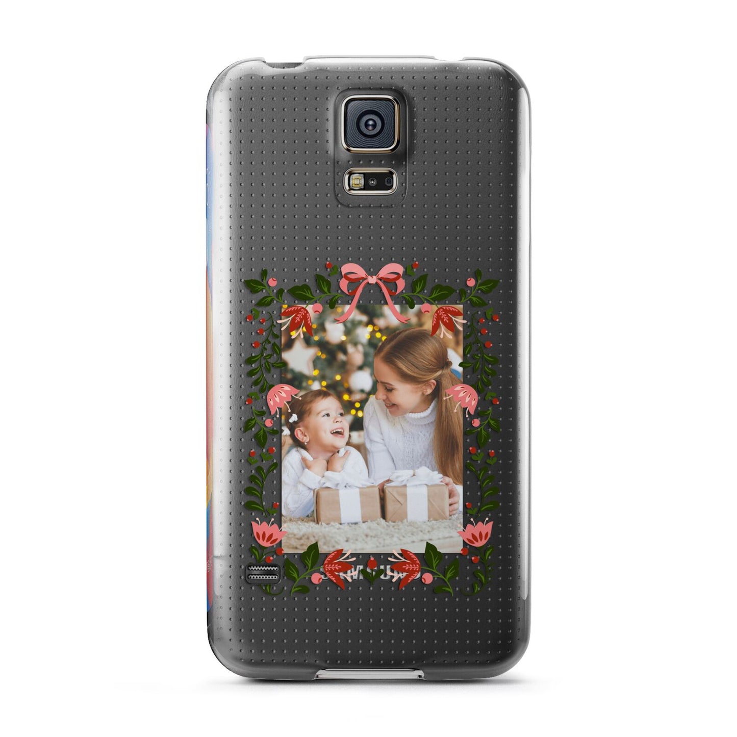 Personalised Christmas Flowers Photo Samsung Galaxy S5 Case