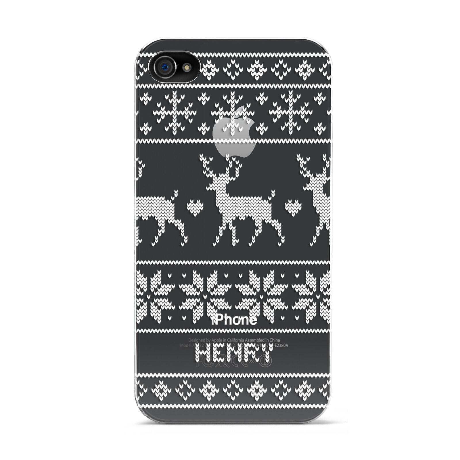 Personalised Christmas Jumper Apple iPhone 4s Case