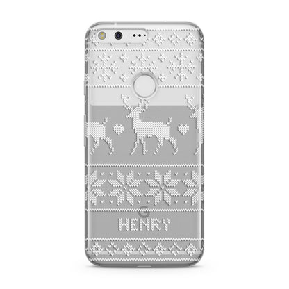 Personalised Christmas Jumper Google Pixel Case