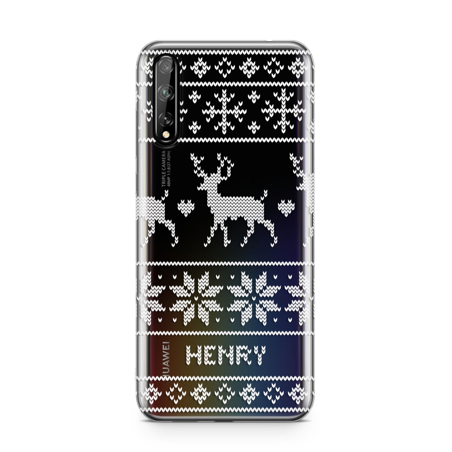 Personalised Christmas Jumper Huawei Enjoy 10s Phone Case