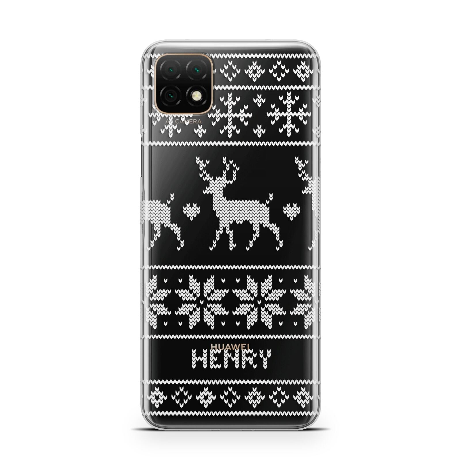 Personalised Christmas Jumper Huawei Enjoy 20 Phone Case