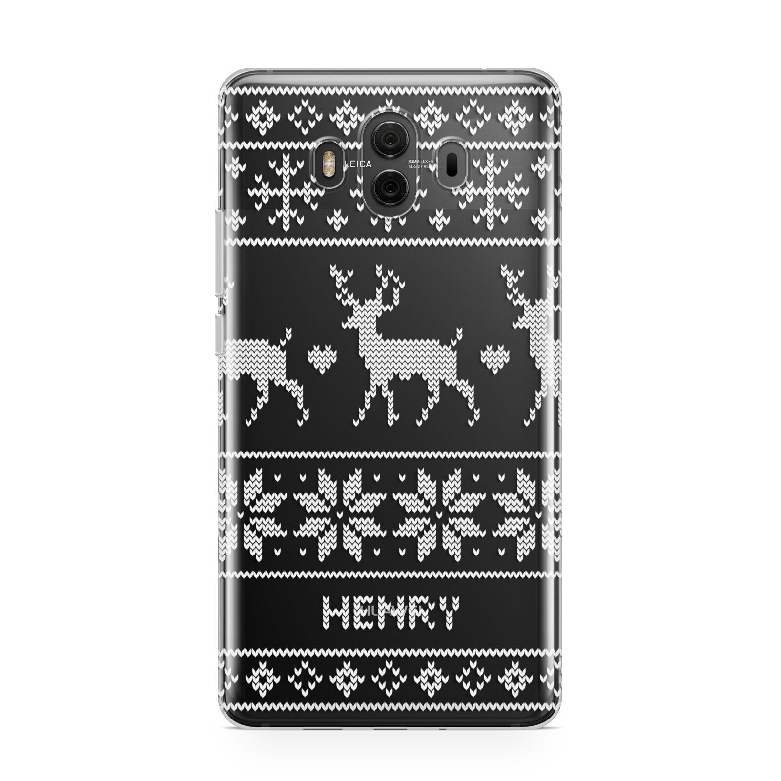 Personalised Christmas Jumper Huawei Mate 10 Protective Phone Case